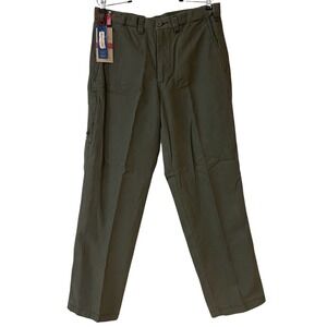 NWT Dockers Mens Green Iconic‎ Ultimate Cargo Pant Comfort Waistband W 33 L 32